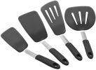 Set of 4 Silicone Spatula Turners Heat Resistance Silicone Cooking Spatulas Cooking Utensils