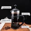 Mini French Press Coffee Maker 1 Cups, 12oz Coffee Press, Perfect for Coffee Lover Gifts Morning Coffee