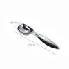 Ice Cream Scooper Zinc Alloy Solid Cookie Dough Scooper with Anti-Slip Handle for Sorbet Melon Ergonomic Handle Scoop Kitchen Tool (4.5X17.5cm)