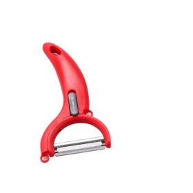 Rotatable Blade Peeler Swivel Blade Multi-Functional Peeler for Fruits Vegetables Potato Carrots Pairing Knife Kitchen Gadget Tool (Color: red peeler)